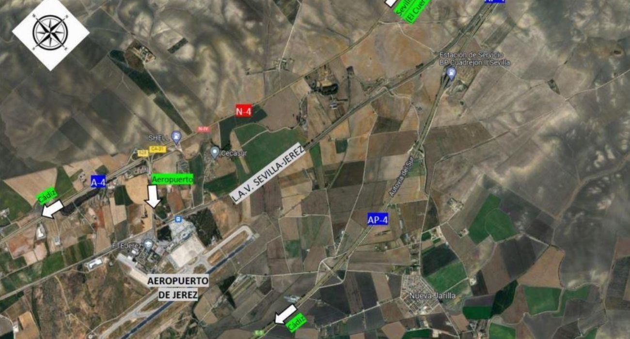 Aprobado el contrato de servicios para el proyecto de obras de mejora en el entorno del Aeropuerto de Jerez.