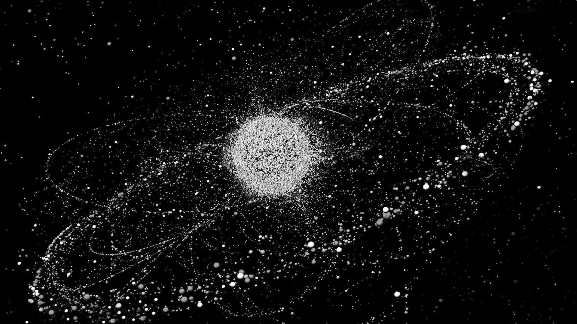 Los 5.000 lanzamientos desde que comenzó la era espacial han dejado millones de fragmentos en torno a la tierra.   Recreación con láser Studio Roosegaarde