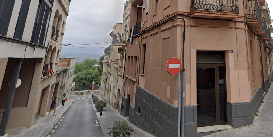 Gelida, la ciudad donde violan a una joven, en una imagen de Google Maps.