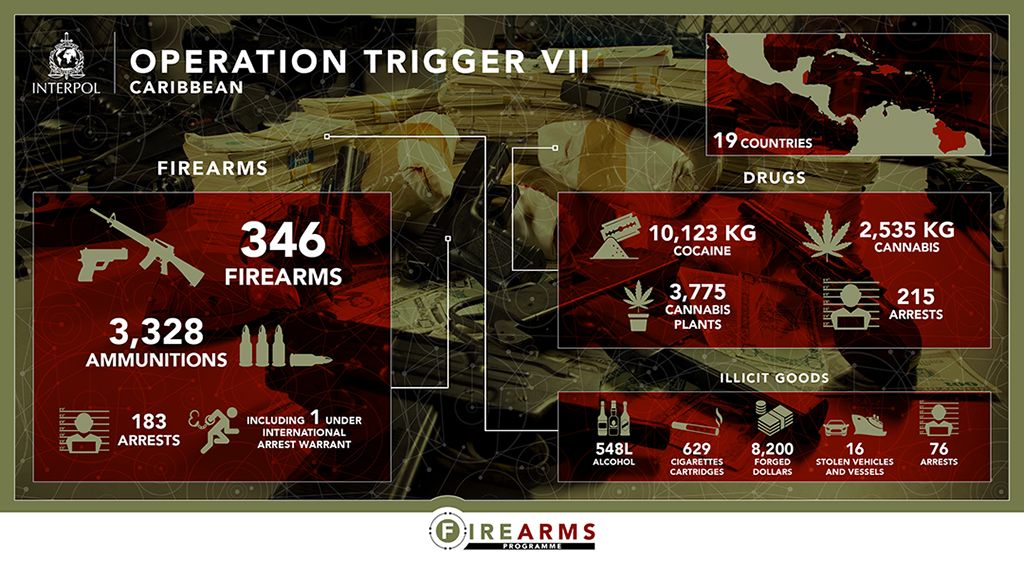 La Operación Trigger VII condujo a más de 500 arrestos en 19 países LYON (Francia). INTERPOL