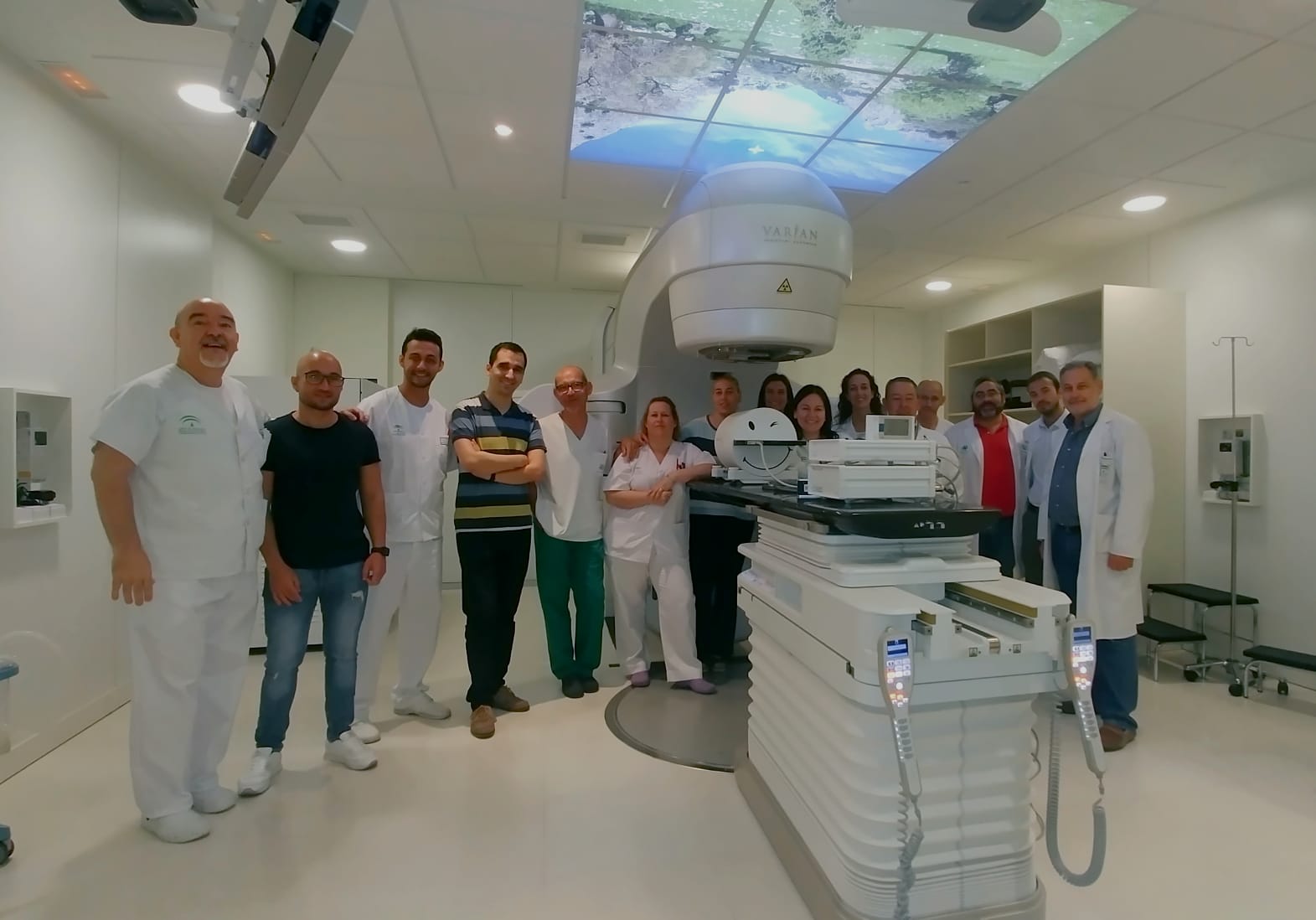 Equipo de Radioterapia del Hospital de Jerez, en una imagen de archivo.