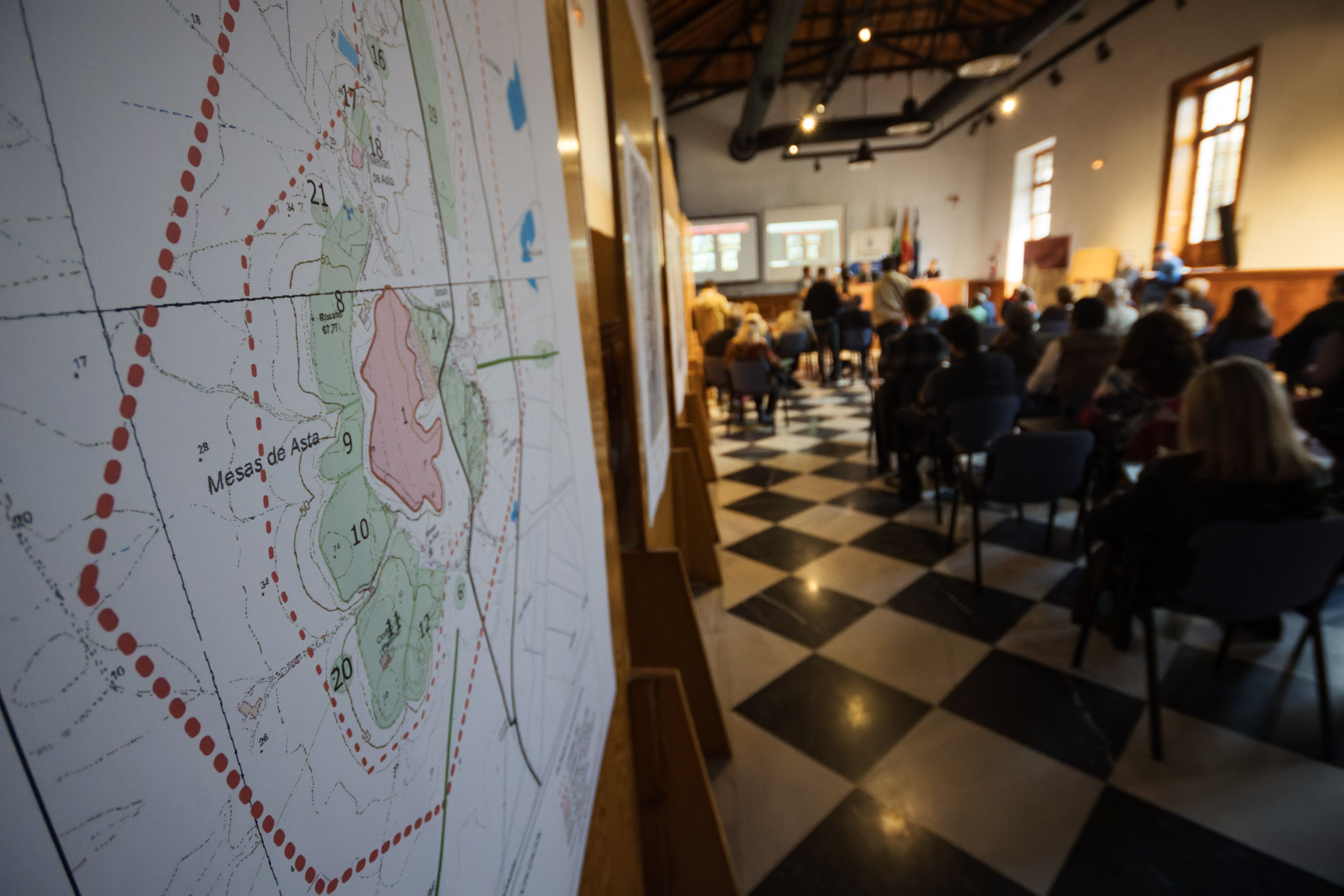 Un momento de la presentación de 'Planear', el plan estratégico de Mesas de Asta.