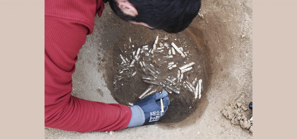 Fosa con restos de peces de la época Neolítica FOTO: UCA