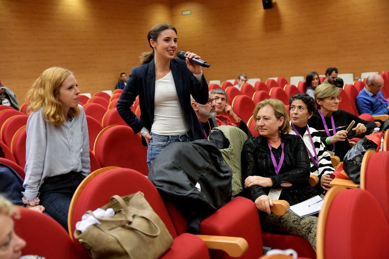 Irene Montero durante su participación en la 'Uni de Otoño'.
