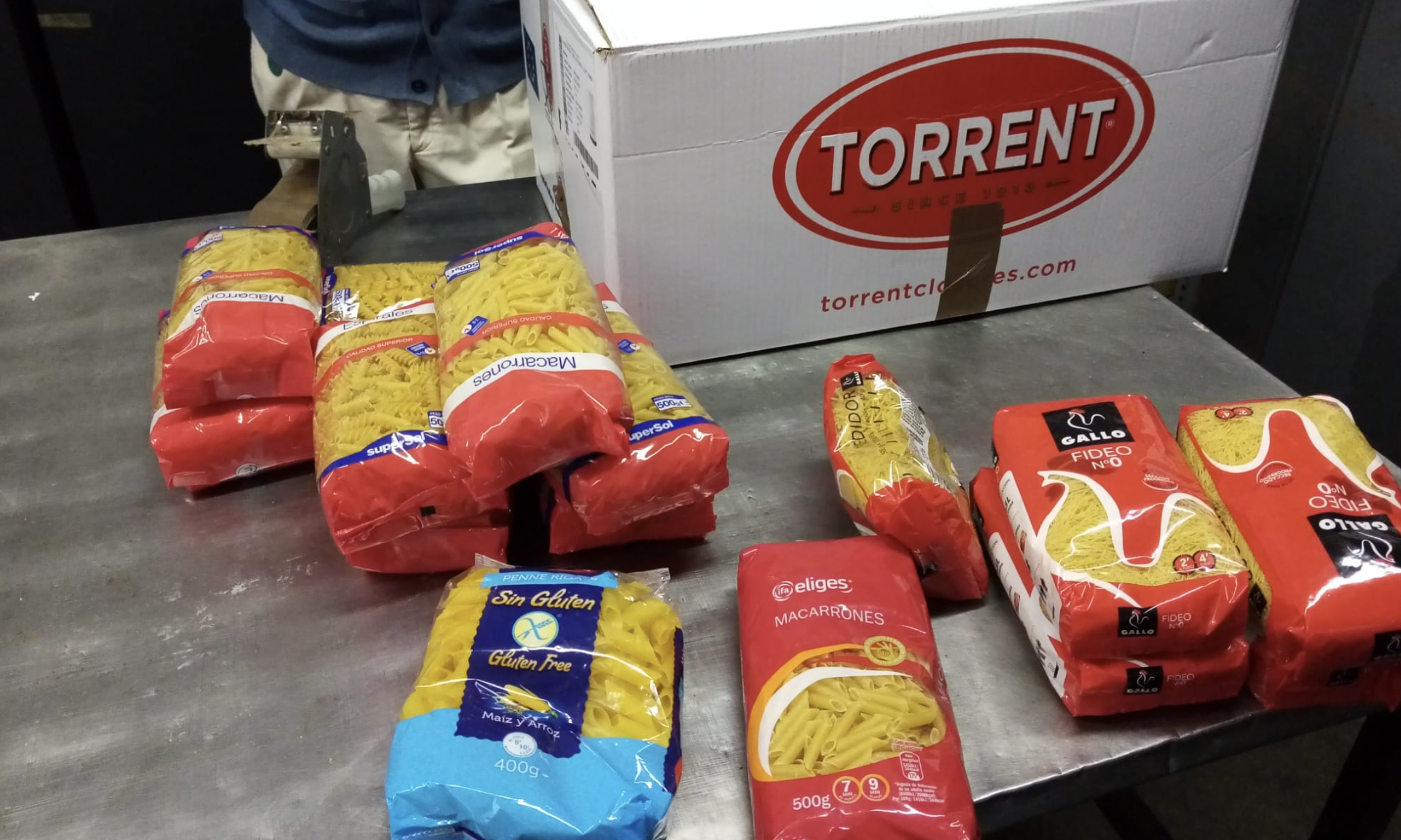 Imagen de archivo de una recogida de alimentos de Madre Coraje.