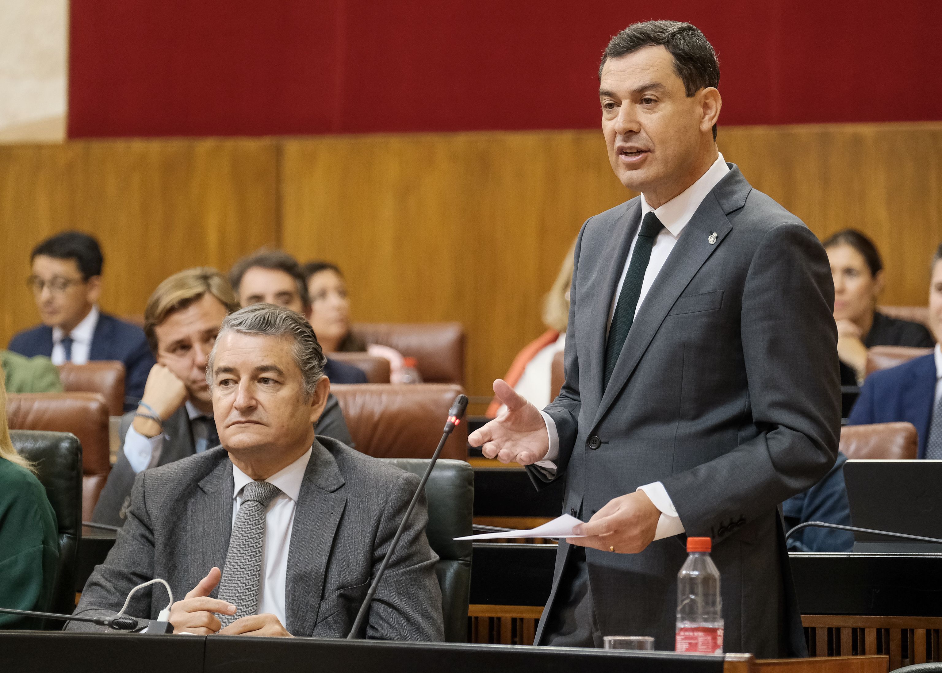 Moreno durante la sesión de control. Moreno durante la sesión de control.