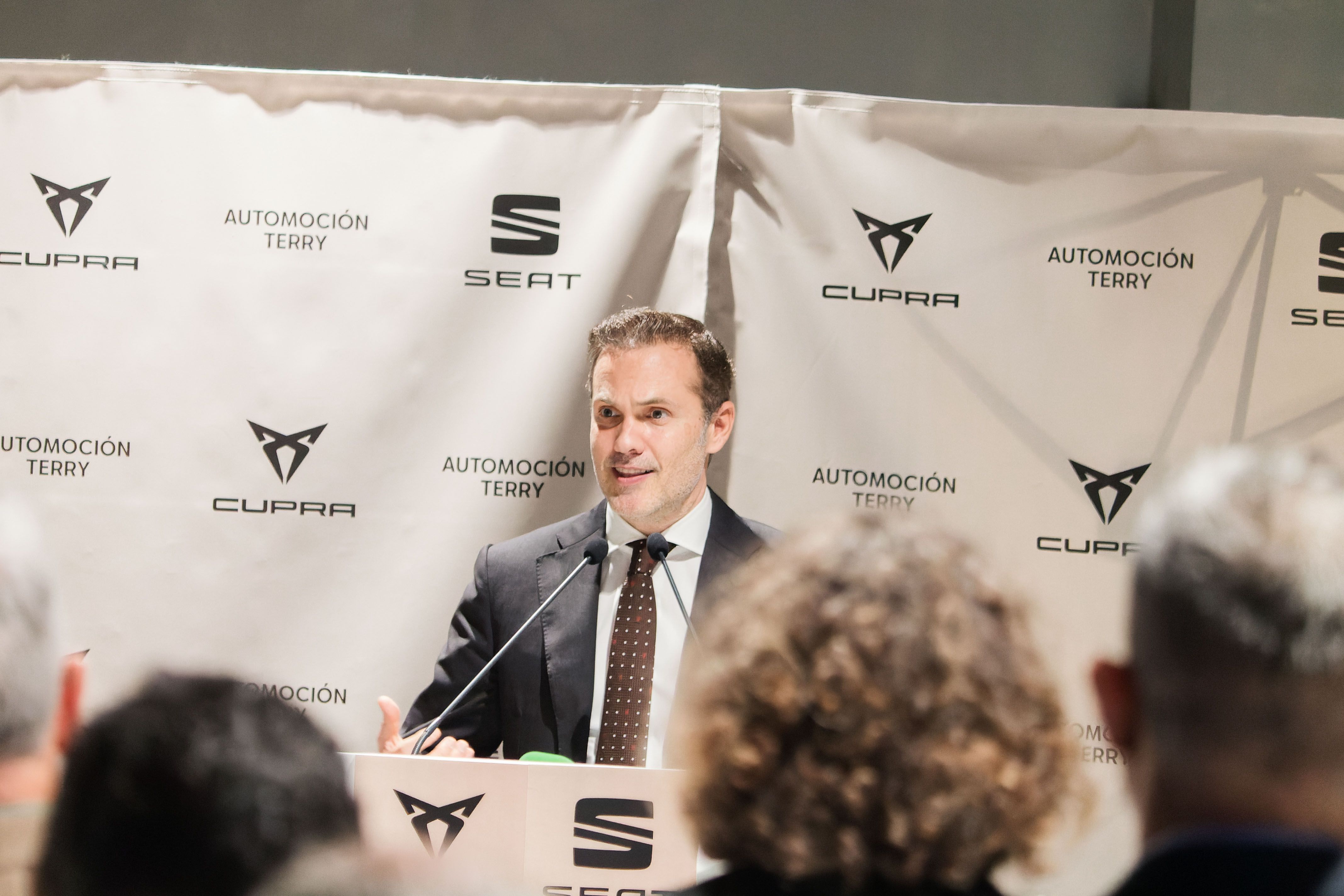El presidente ejecutivo de Terry Automoción durante su intervención en el acto. CANDELA NÚÑEZ