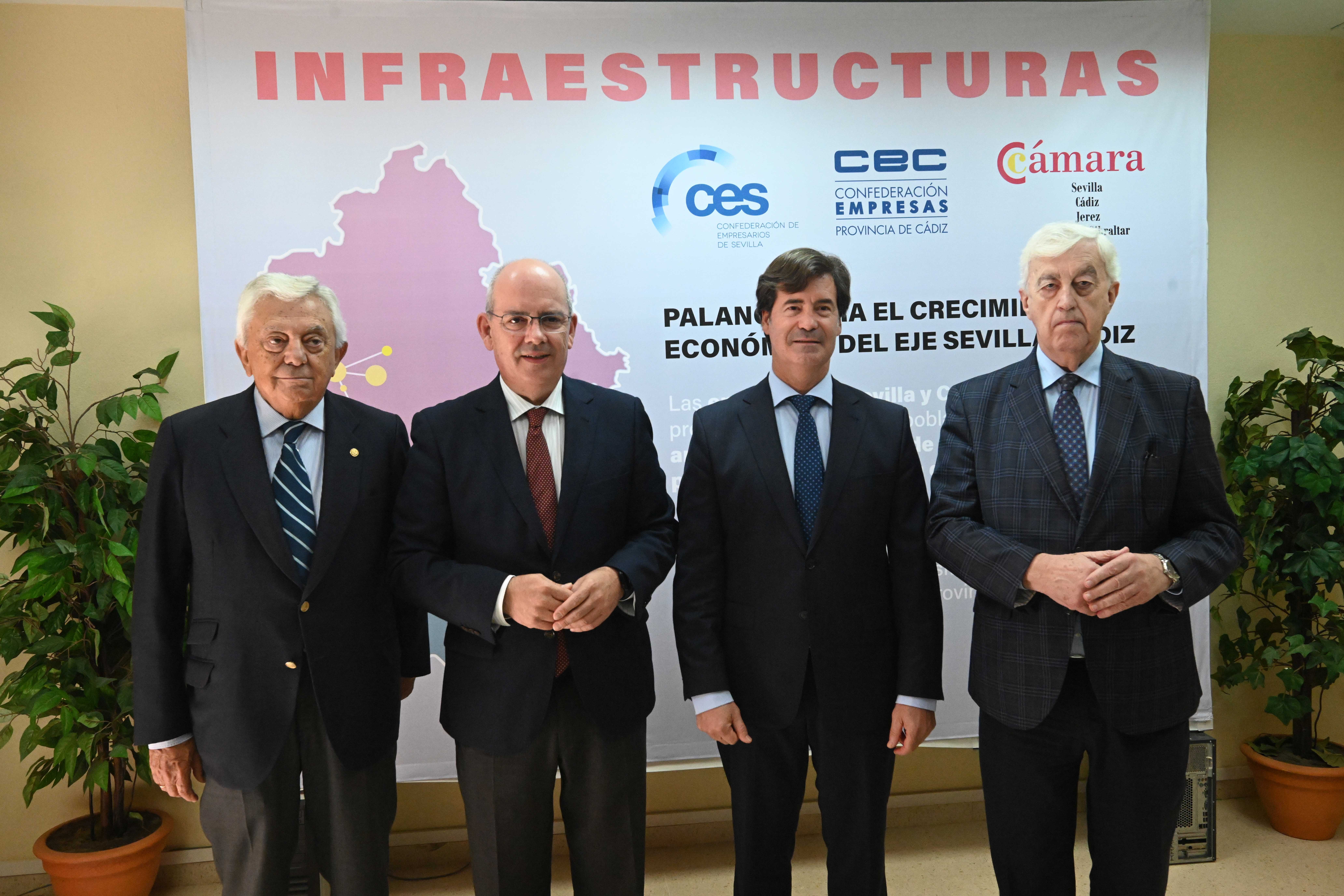 Las representaciones empresariales de Cádiz y Sevilla. CEC