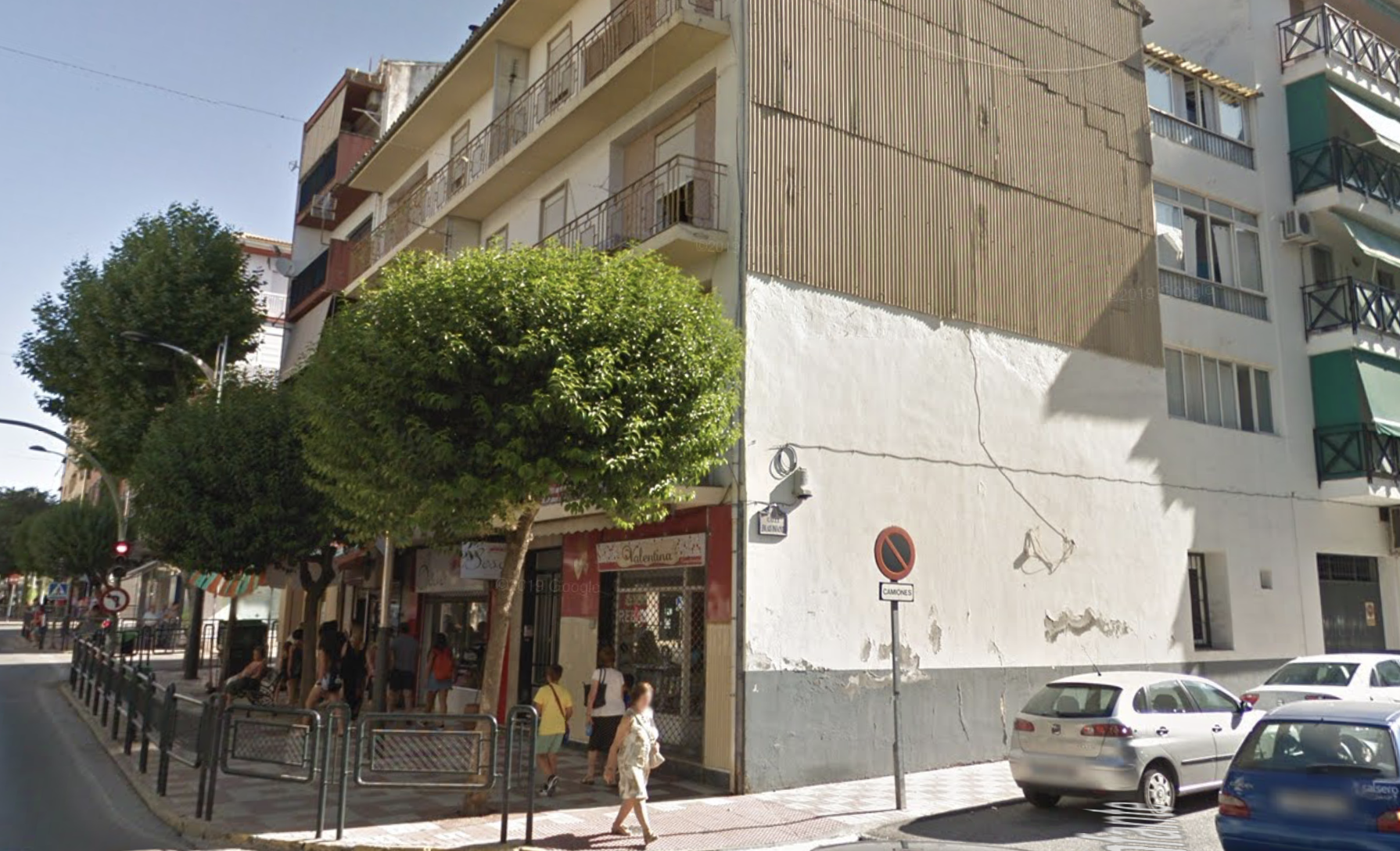 Inmueble en Alcalá la Real donde se ha producido el incendio, en una imagen de Google Maps.