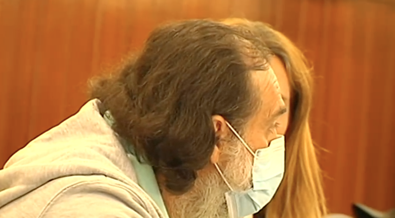 El "decapitador de Halloween", durante el juicio.