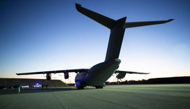 A400M en la Base de Rota. DEFENSA