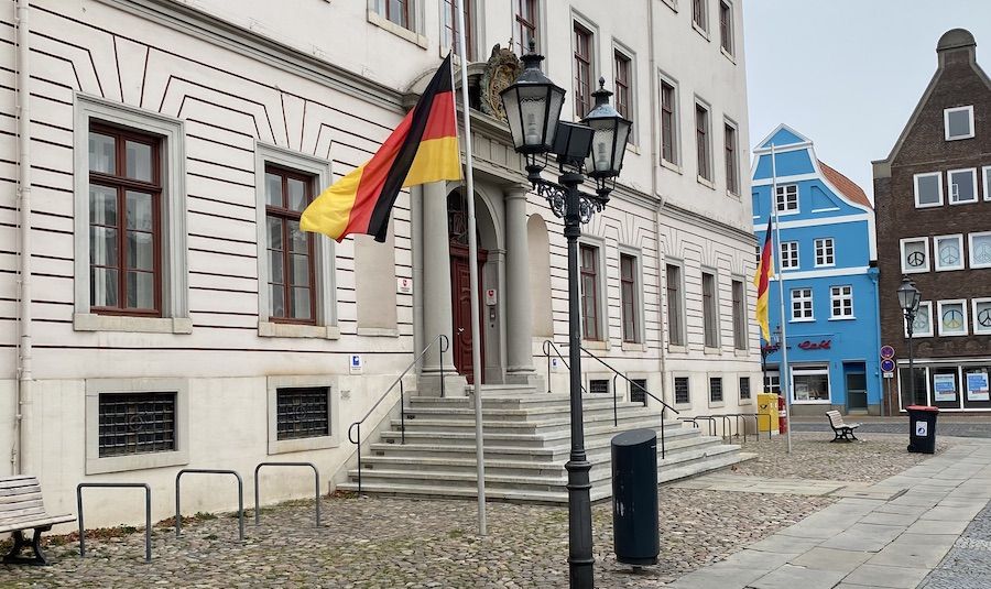 La bandera de Alemania.