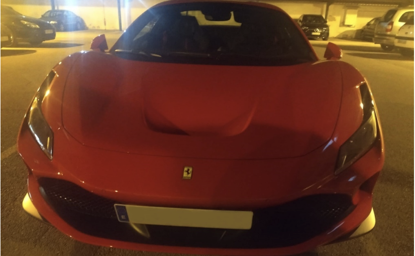 El Ferrari pillado circulando a 233 km/h cerca de Jerez.