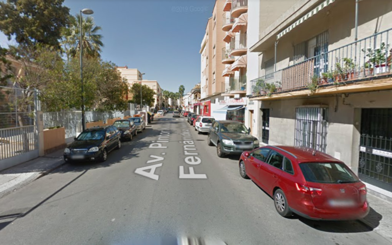 Avenida Pintor Antonio Fernández Sevilla, en El Puerto, lugar donde se ha producido el accidente. FOTO: Google Maps