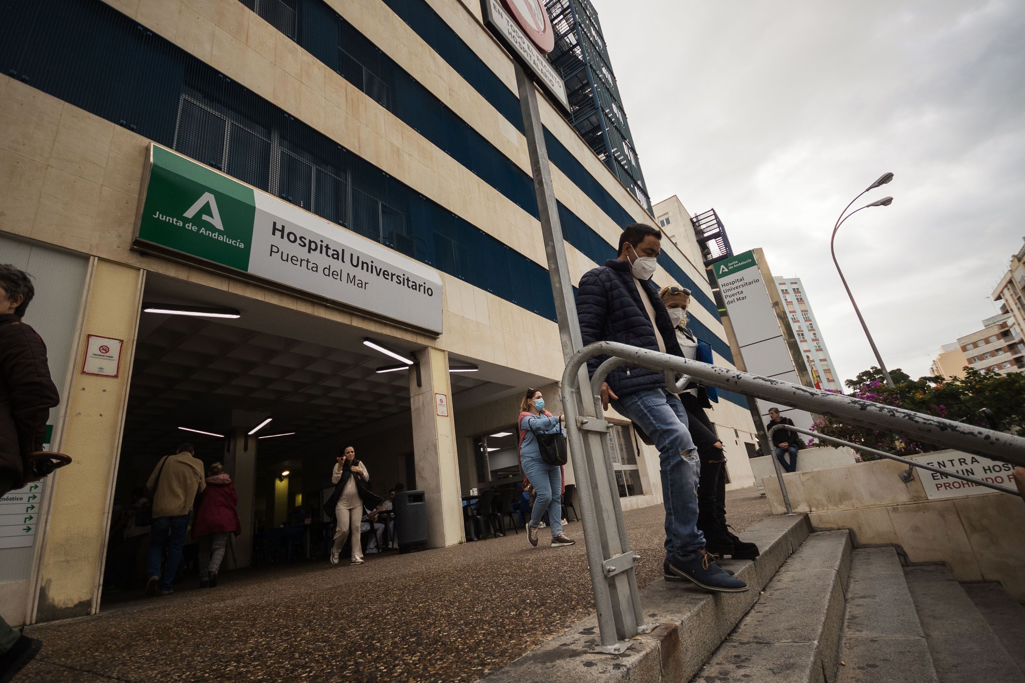Hospital Puerta del Mar en Cádiz.   