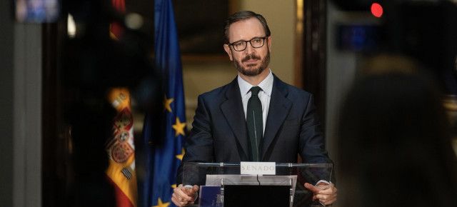 Javier Maroto, portavoz del Grupo Parlamentario Popular en el Senado. PP