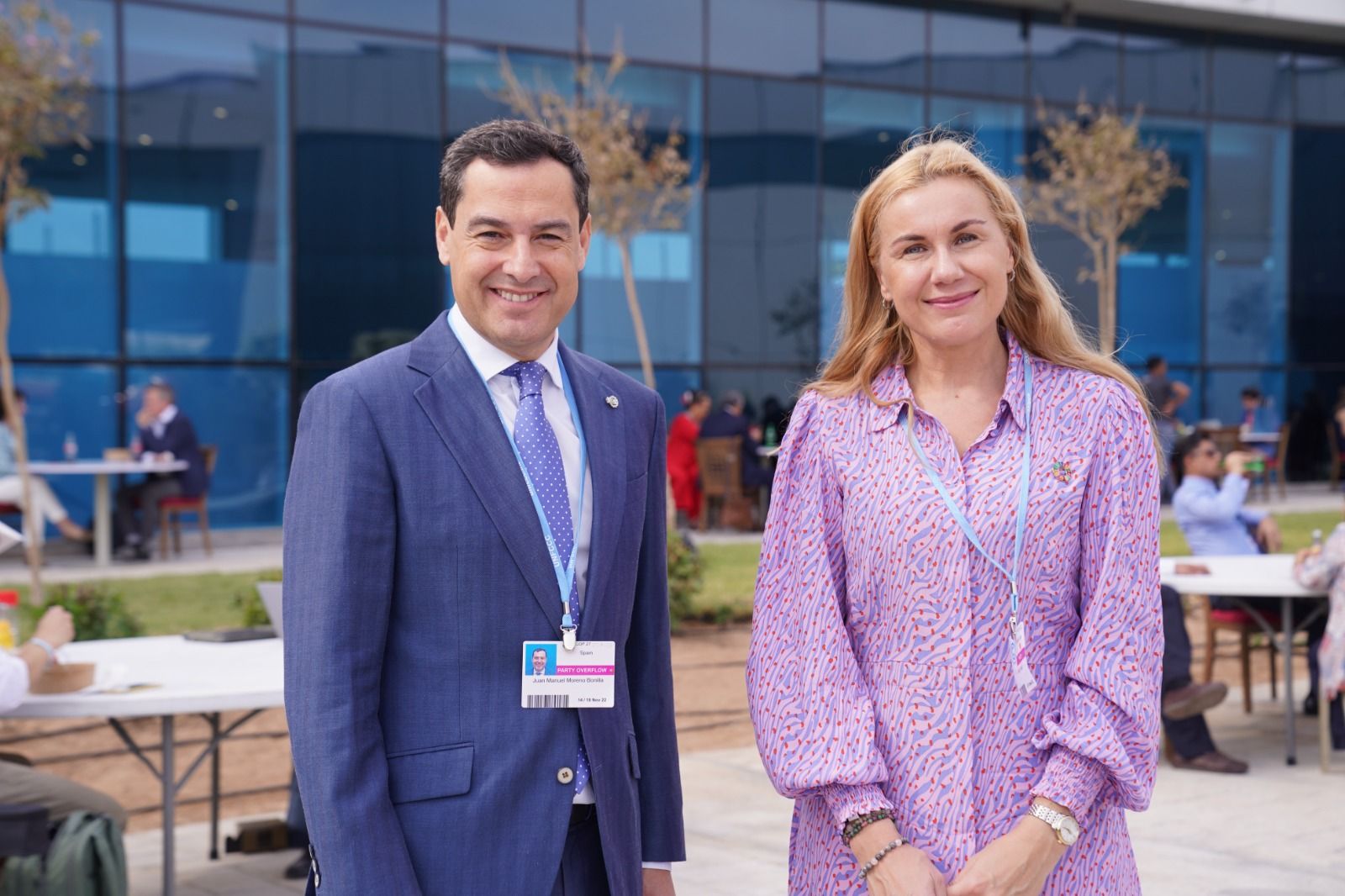 El presidente Moreno con la comisaria de Energía de la Comisión Europea, Kadri Simson, en la COP27 de Egipto. El presidente Moreno con la comisaria de Energía de la Comisión Europea, Kadri Simson, en la COP27 de Egipto.
