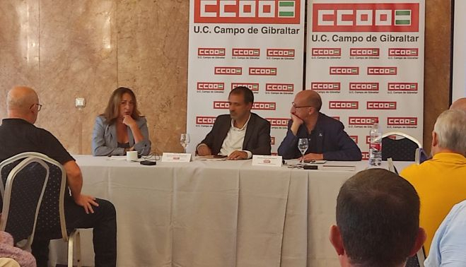Inma Ortega y Manuel Triano. CCOO