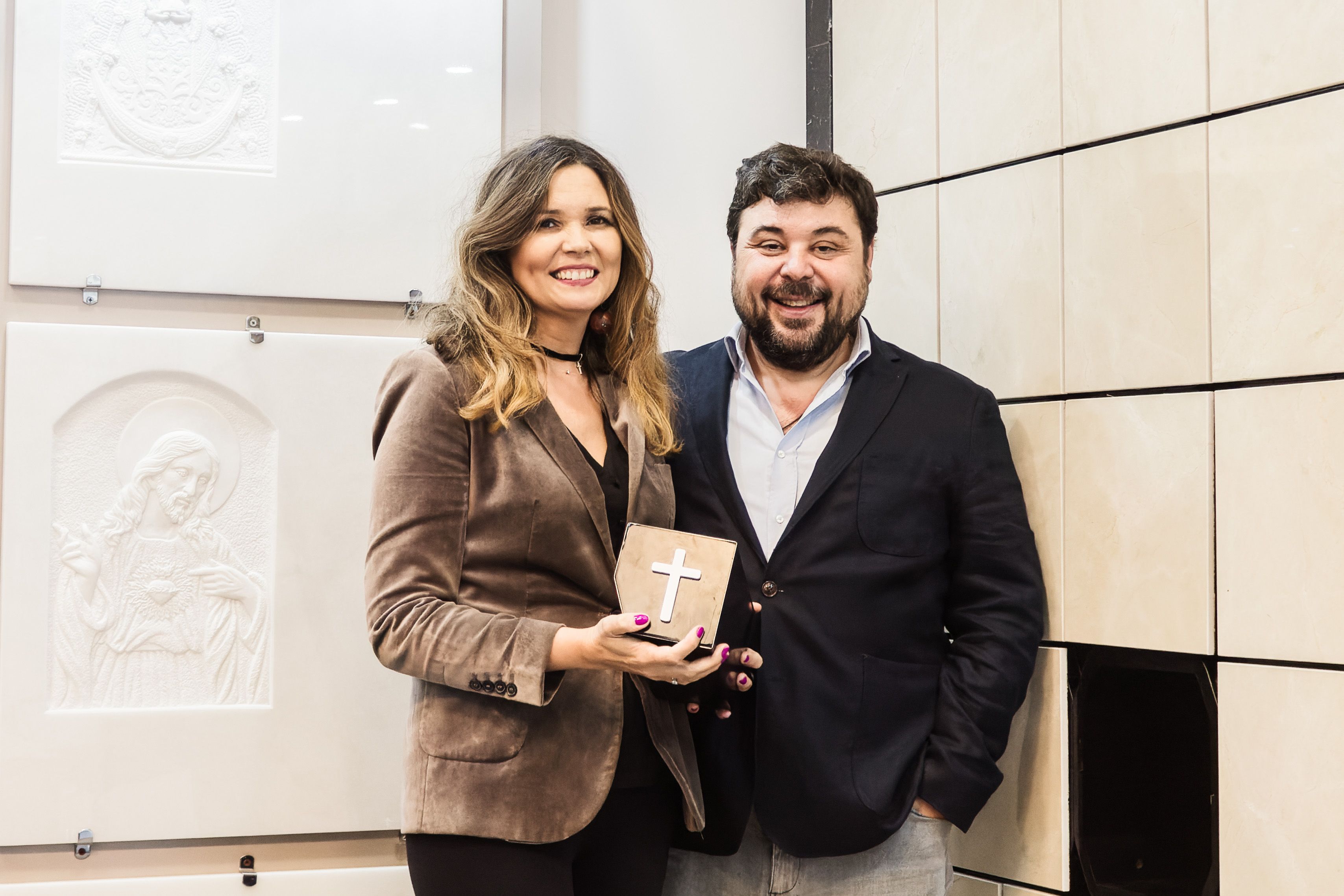 Maribel Palomino y Pedro Márquez, de Mármoles Márquez.