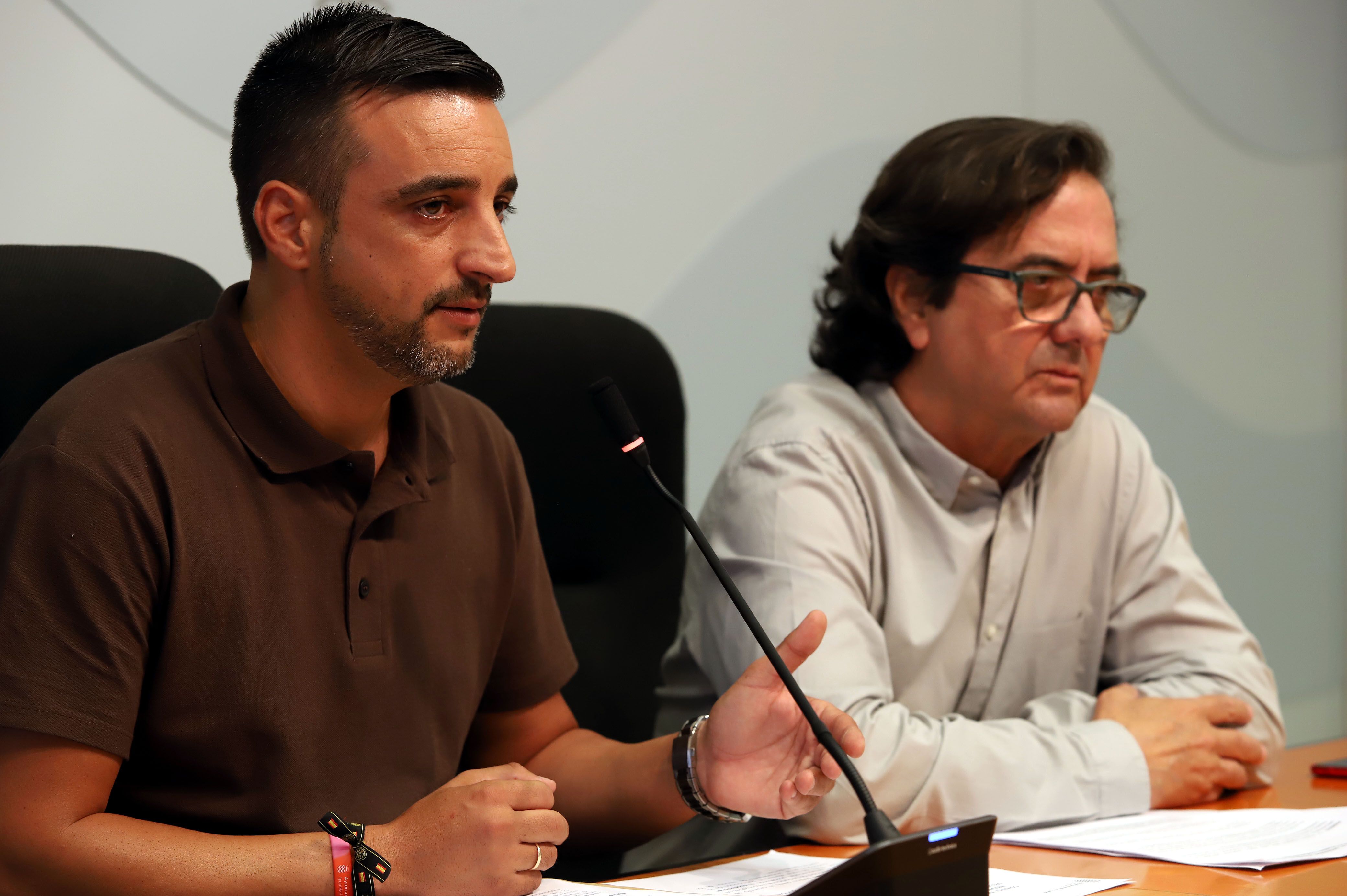 Rueda de prensa de José Antonio Díaz en el Ayuntamiento.