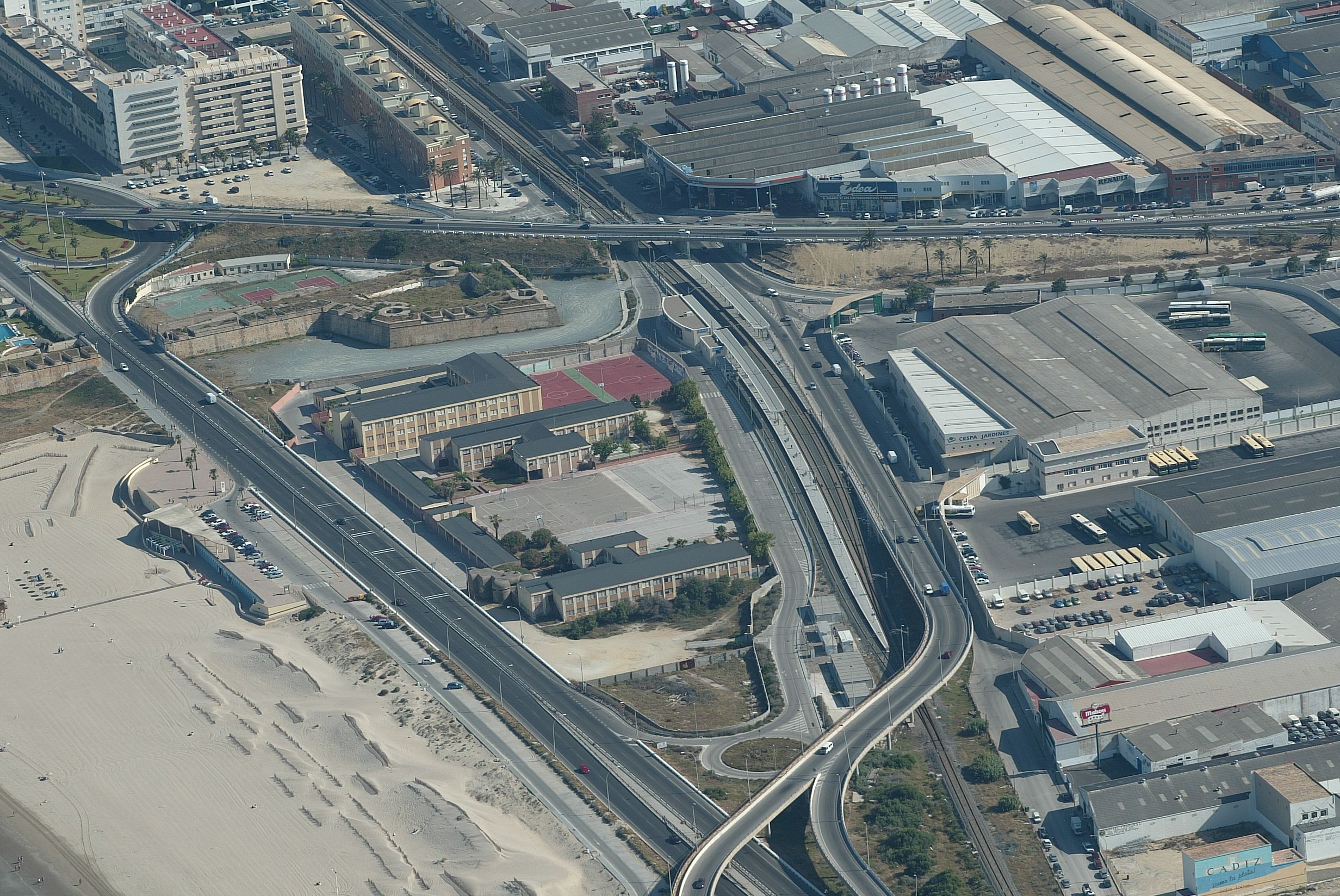 Vista aérea de Cádiz capital, en una imagen de archivo.