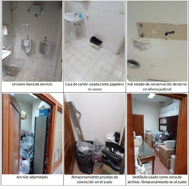 Parte del informe de riesgos laborales elevado a la Junta en abril pasado. CEDIDA