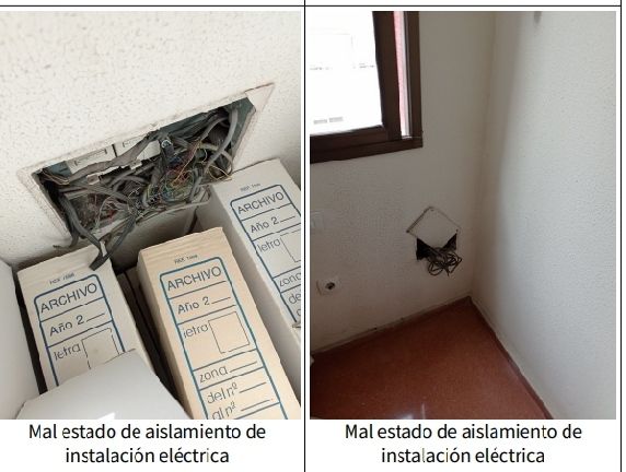 Desperfectos eléctricos. CEDIDA