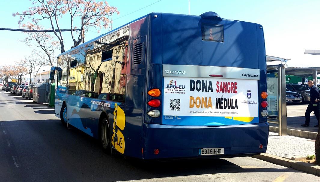 Un autobús urbano en El Puerto en una imagen de archivo.