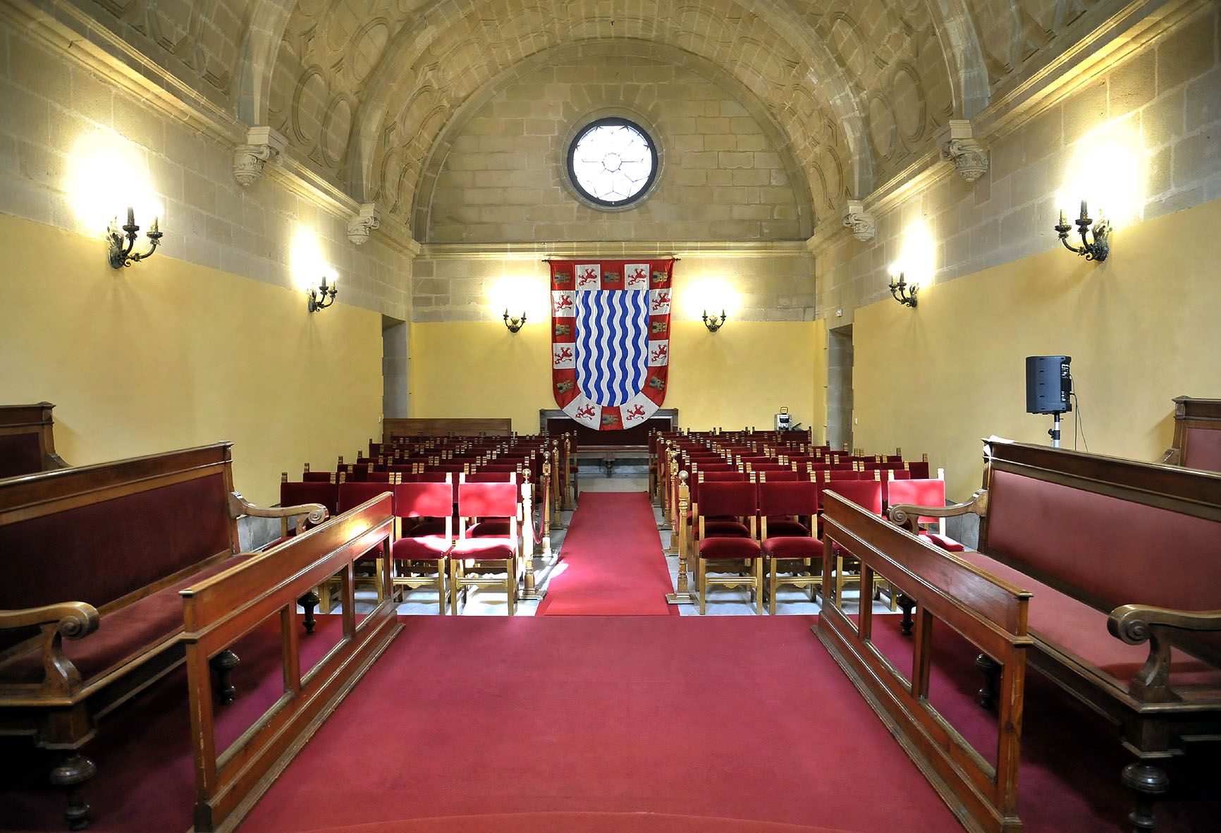 La sala de pleno municipal de Jerez en una foto de archivo.