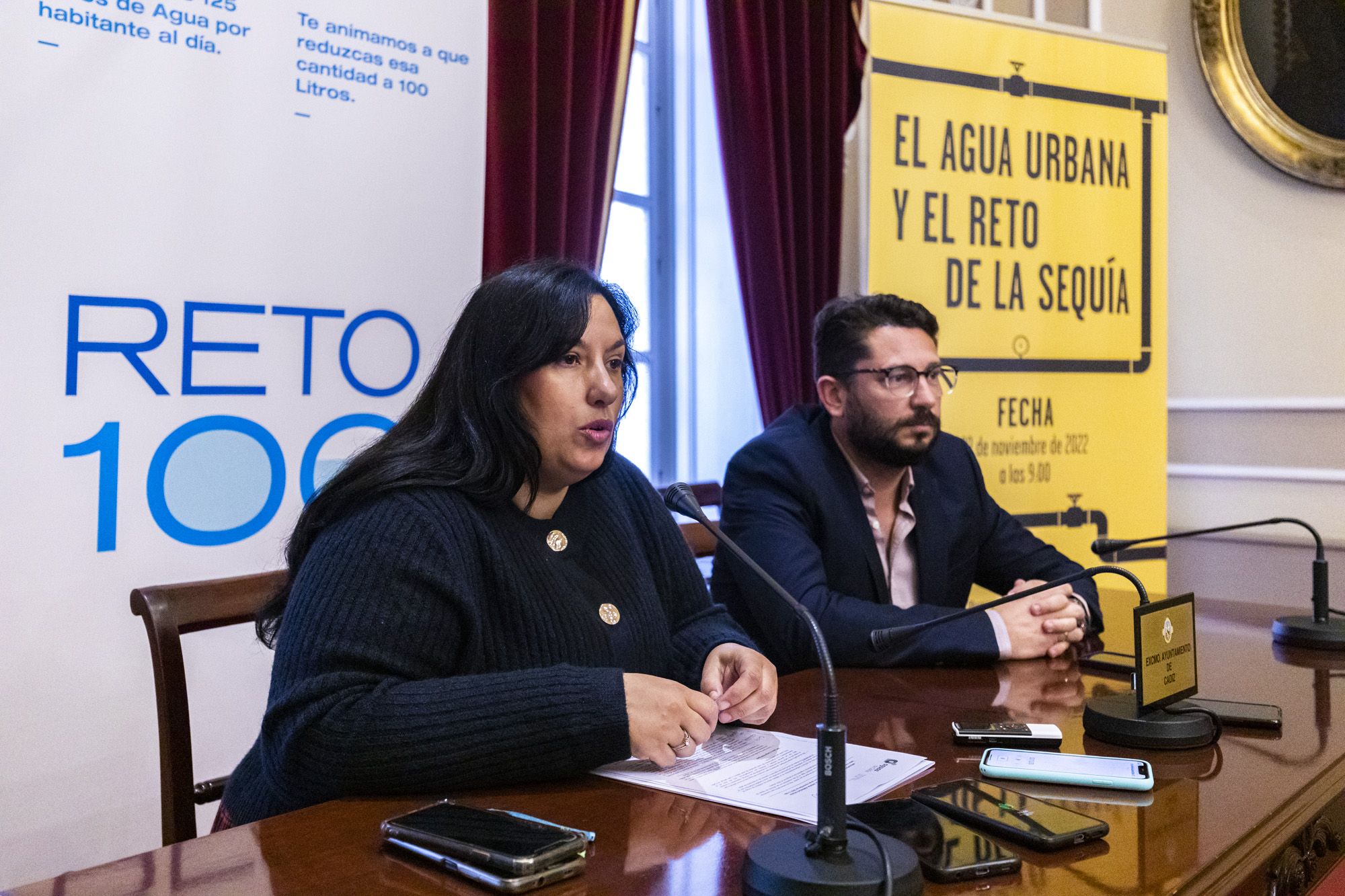 Presentación de las jornadas en el Ayuntamiento de Cádiz.