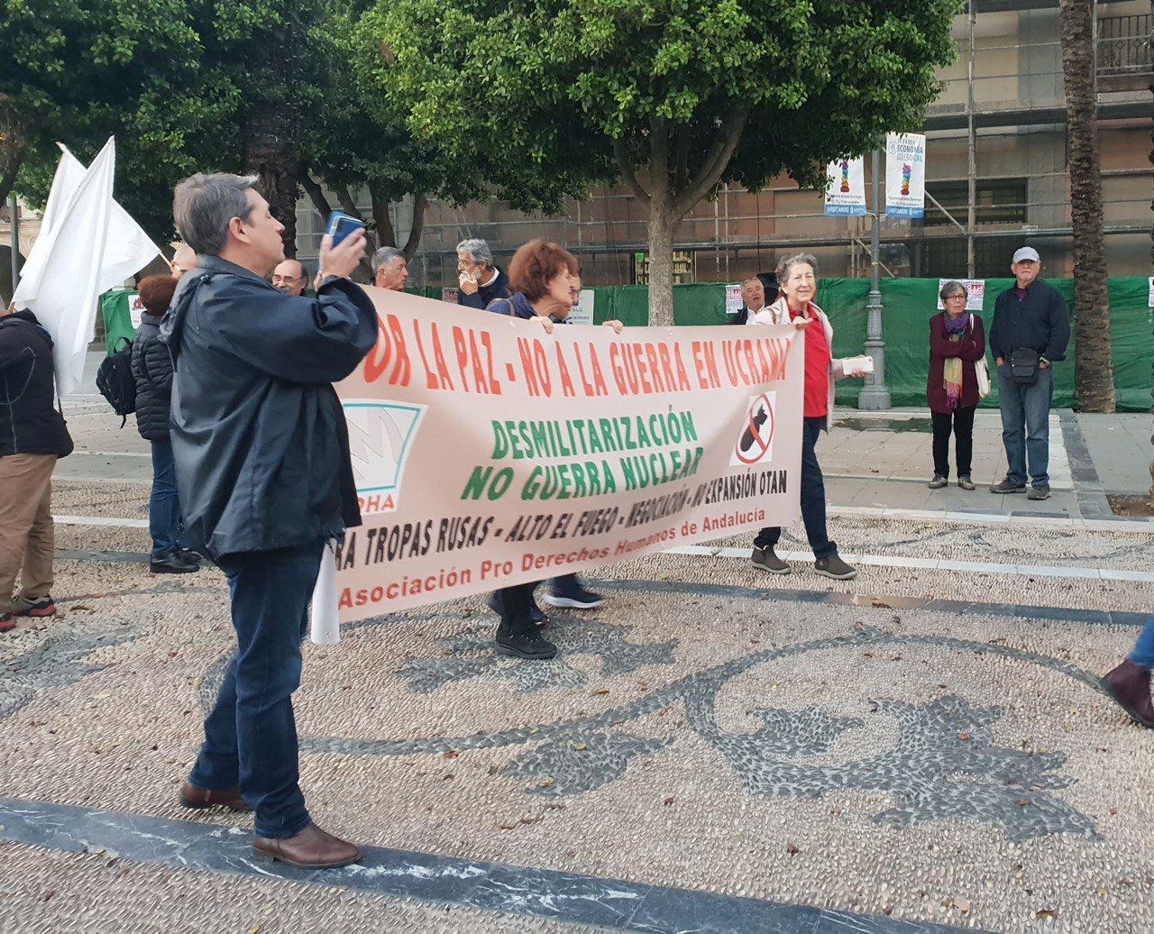 Otra de las pancartas en la manifestación de la nueva plataforma.