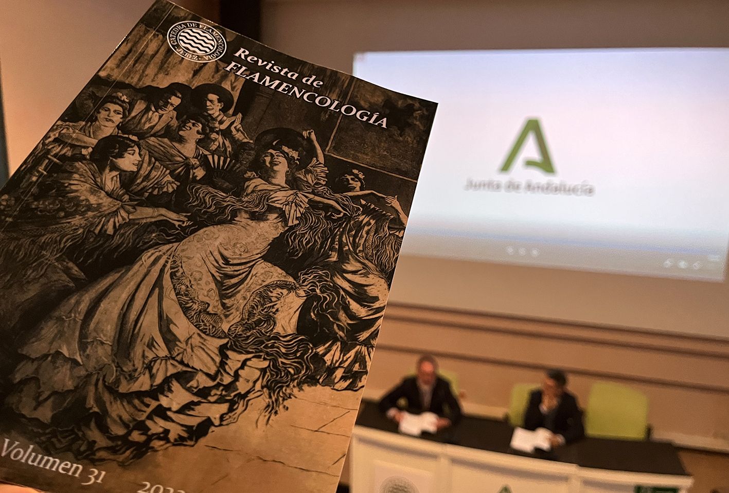 Portada del volúmen 31 de la Revista de la Cátedra de Flamencología de Jerez