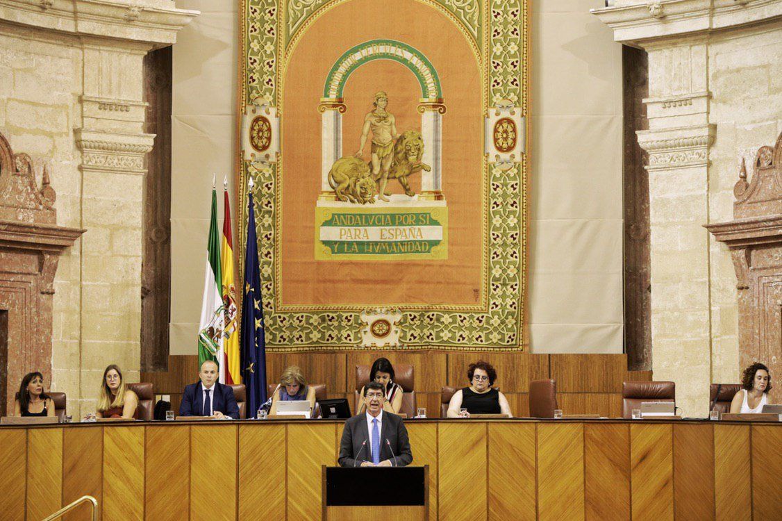 Marín, en una comparecencia reciente en el Parlamento andaluz.