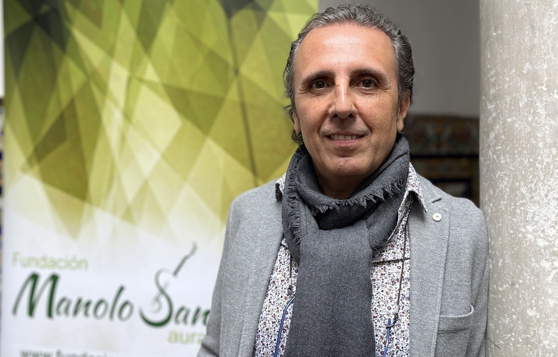 Juan Carlos Romero en la jornada de presentación de la Fundación 'Manolo Sanlúcar' en la sede del Instituto Andaluz de Flamenco en Sevilla