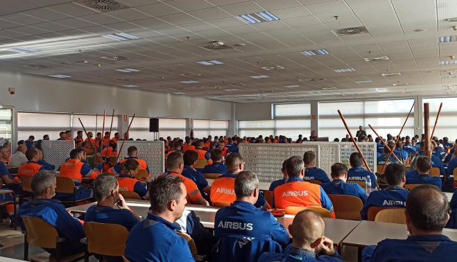 Asamblea en Airbus Getafe. CCOO