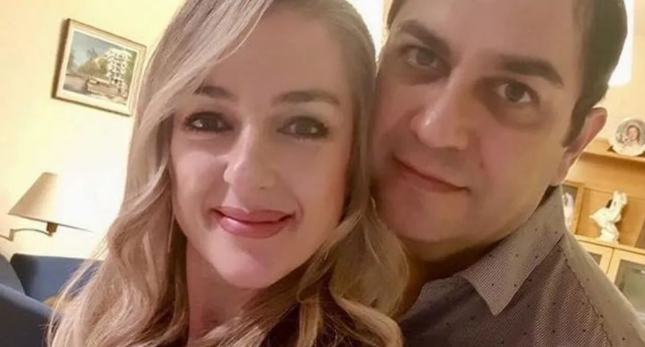 Javier Biosca, el llamado 'rey de las criptomonedas', junto a su mujer.