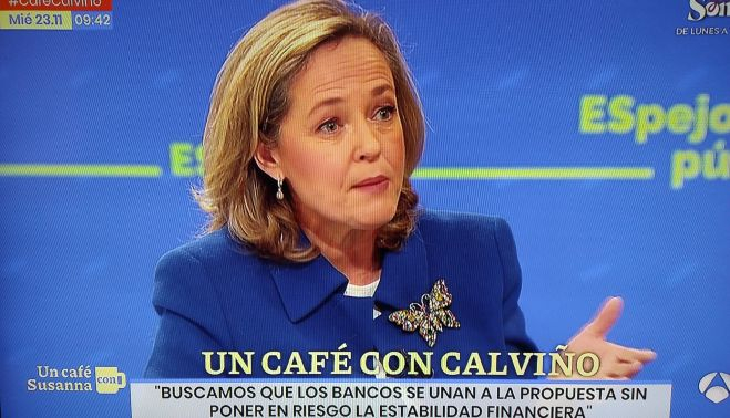 La vicepresidenta primera del Gobierno, Nadia Calviño