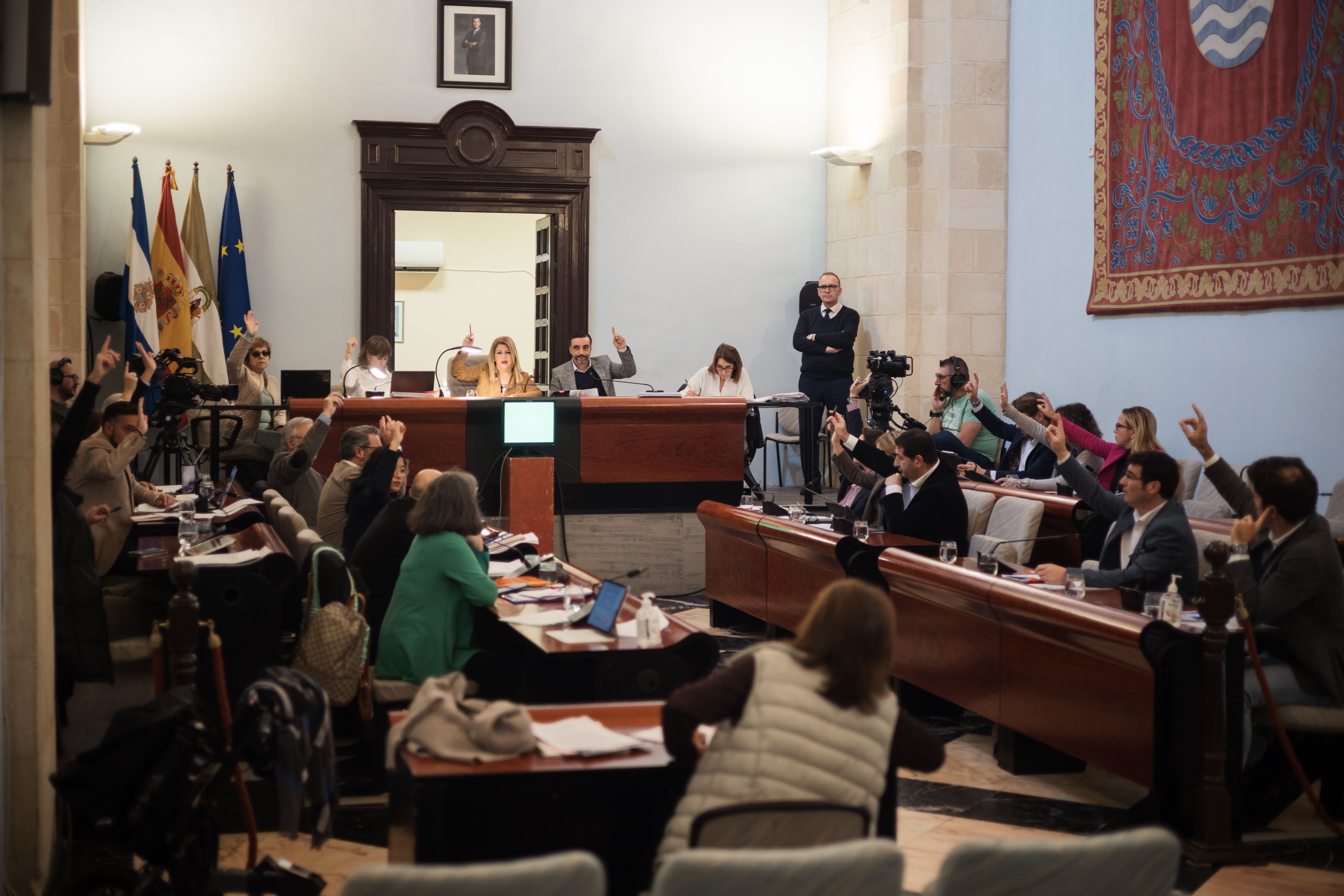 Pleno de noviembre, este pasado jueves en el Ayuntamiento de Jerez.