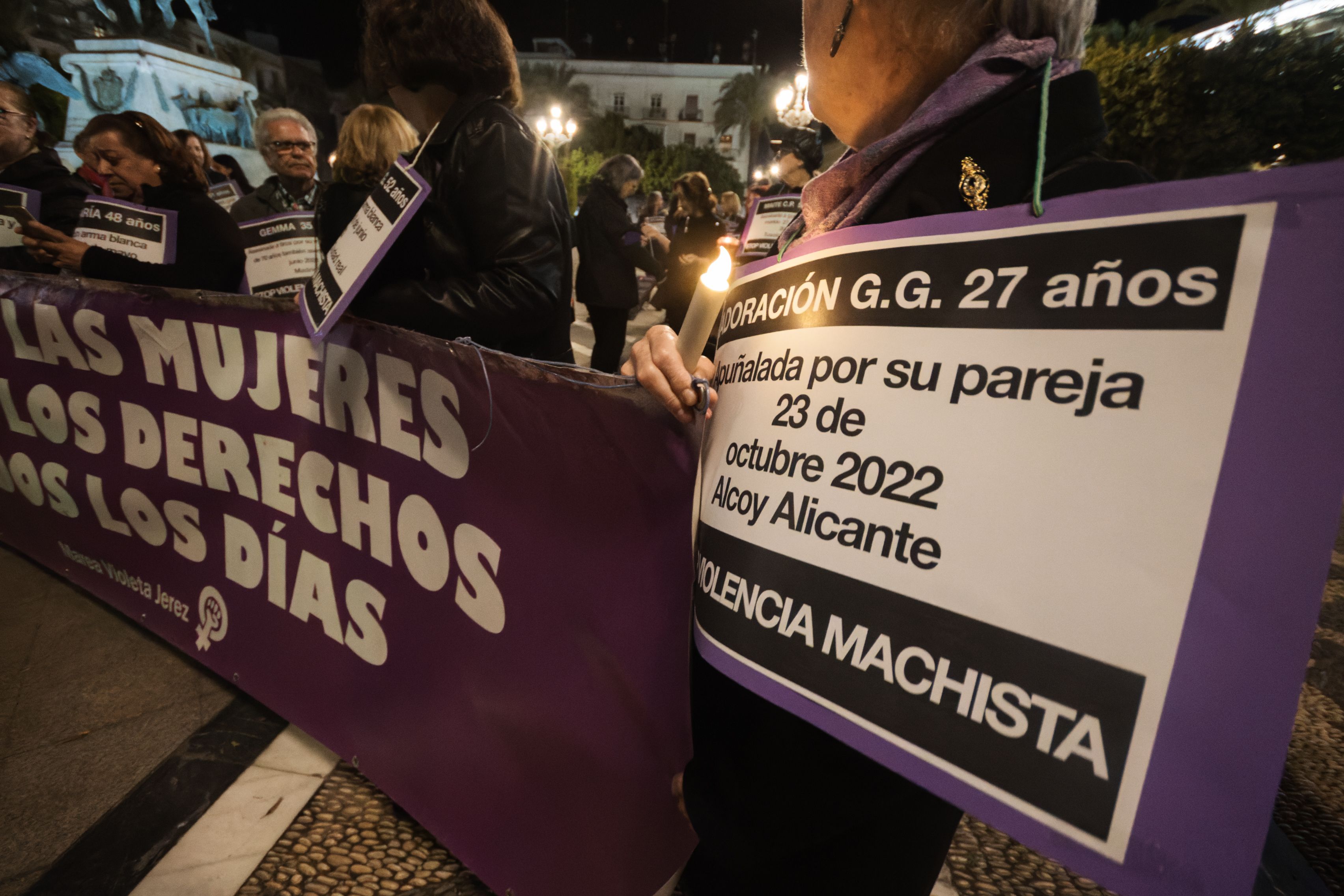 Manifestación contra la violencia machista.