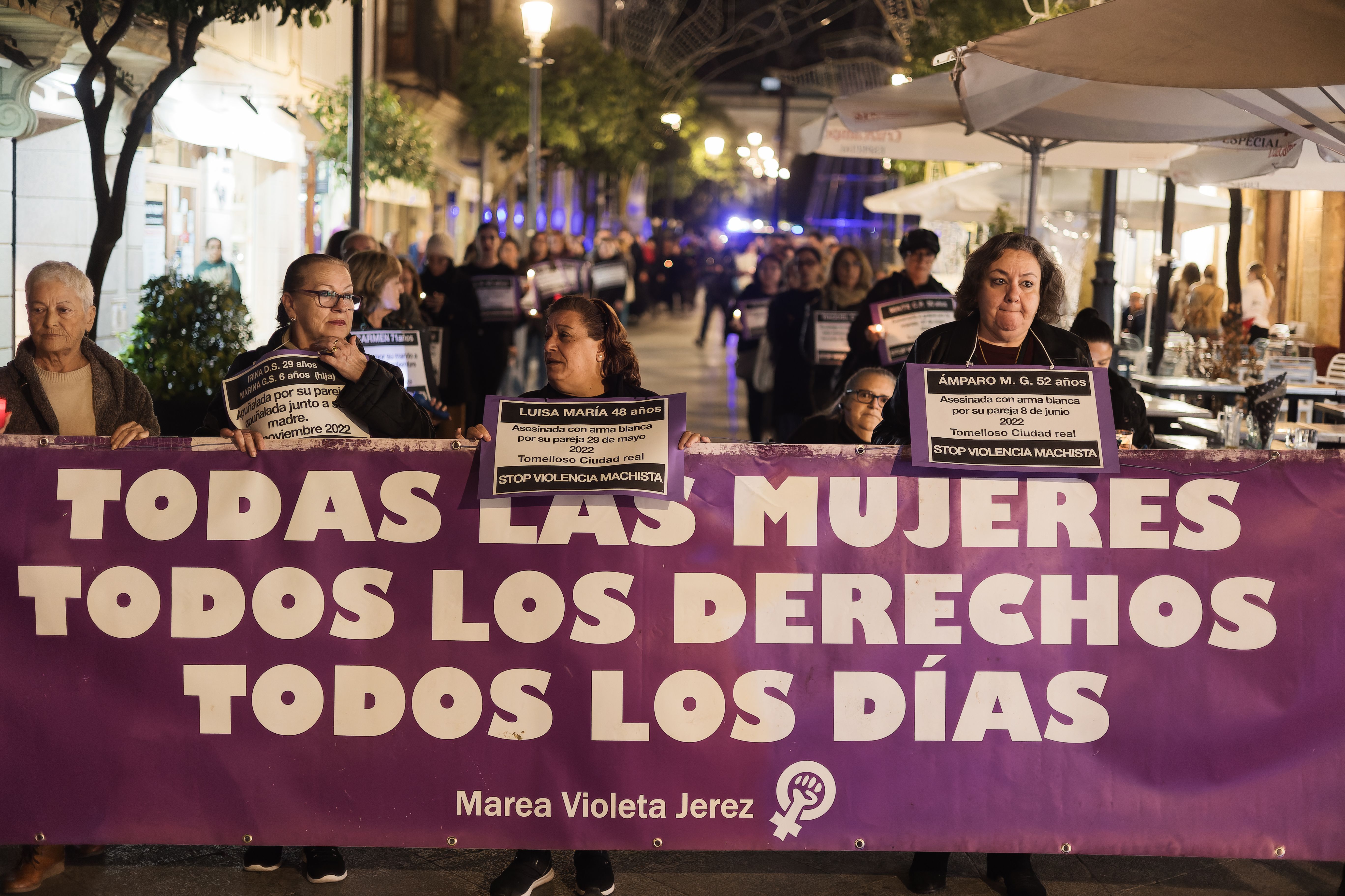 Una manifestación reciente contra la violencia machista en Andalucía, imagen de archivo.