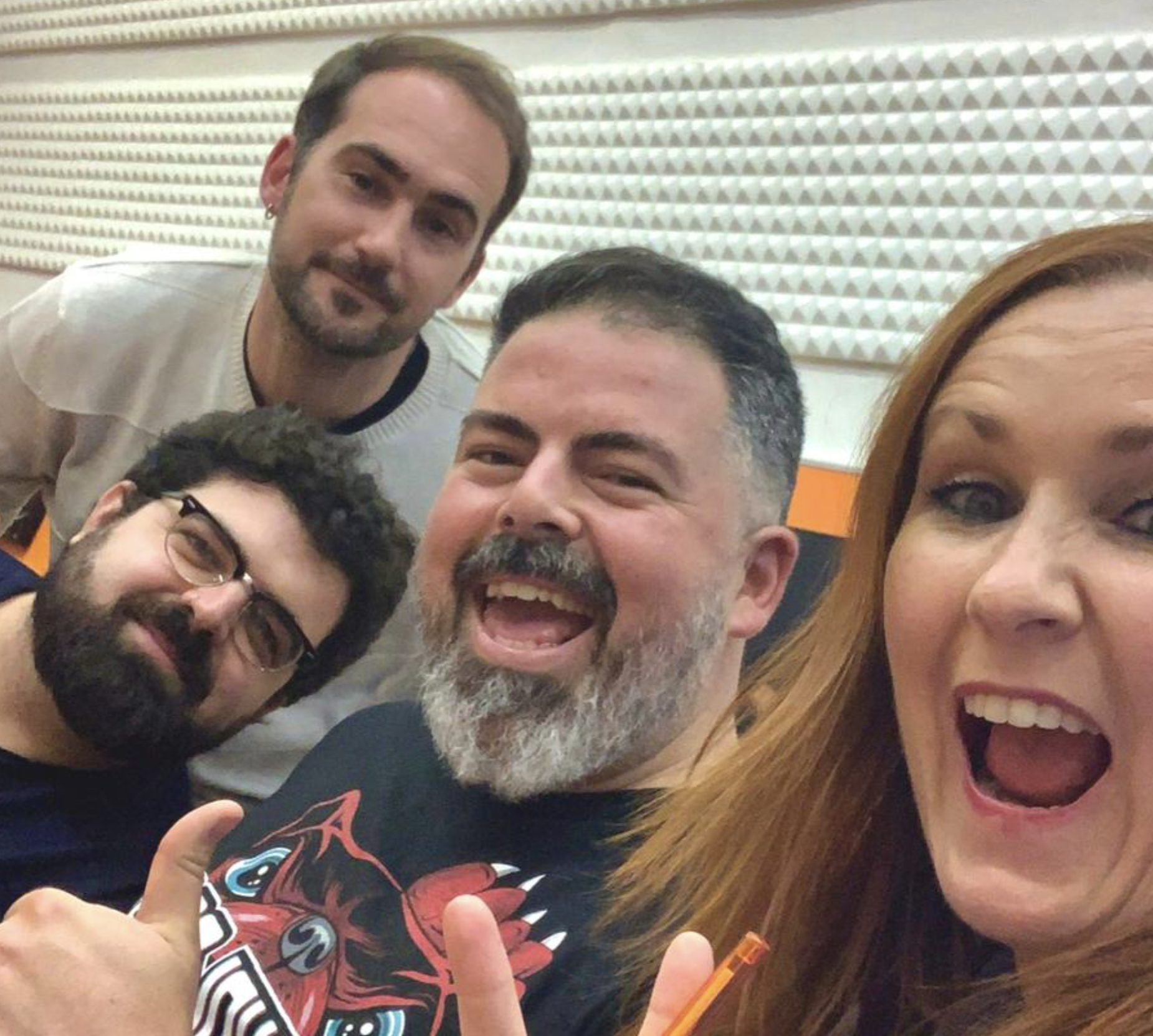 Algunos de los cineastas que participan en el ciclo.