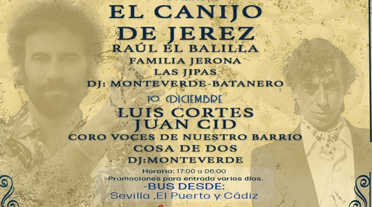 Autobuses desde Sevilla, El Puerto, San Fernando y Cádiz para un Festival de Zambombas en Jerez.