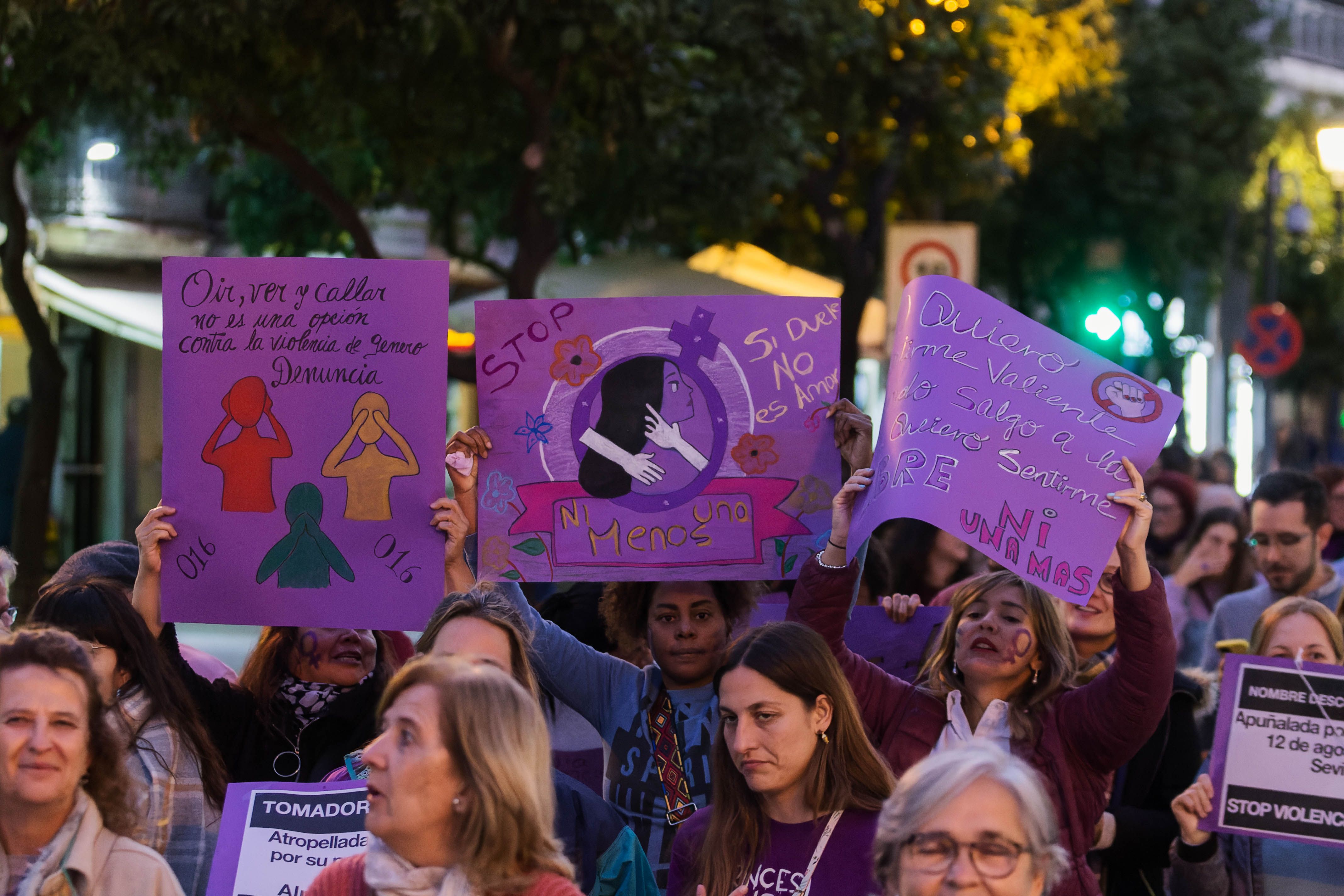Manifestación 25N de Jerez