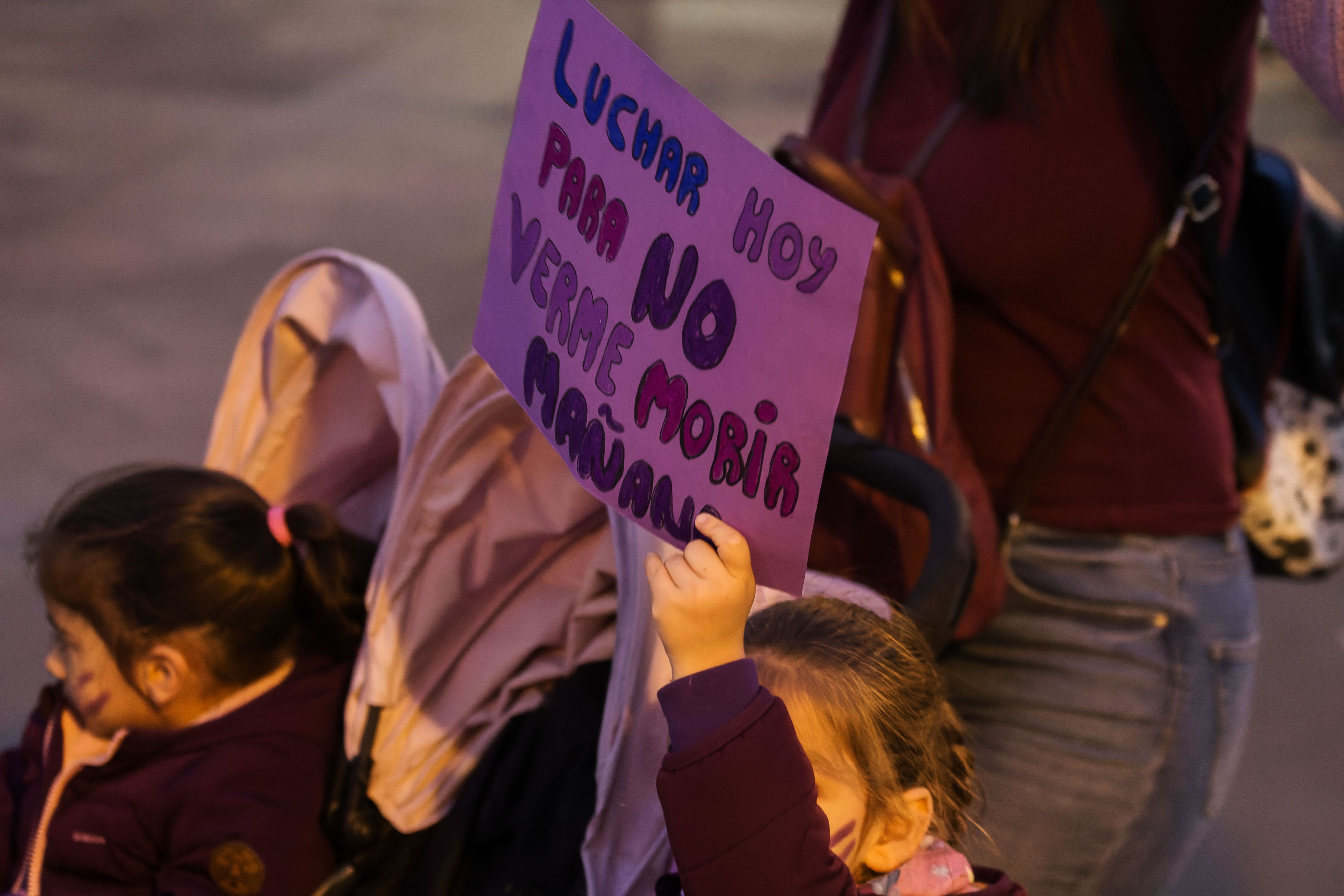 Foto de una pancarta del 25N en Jerez.