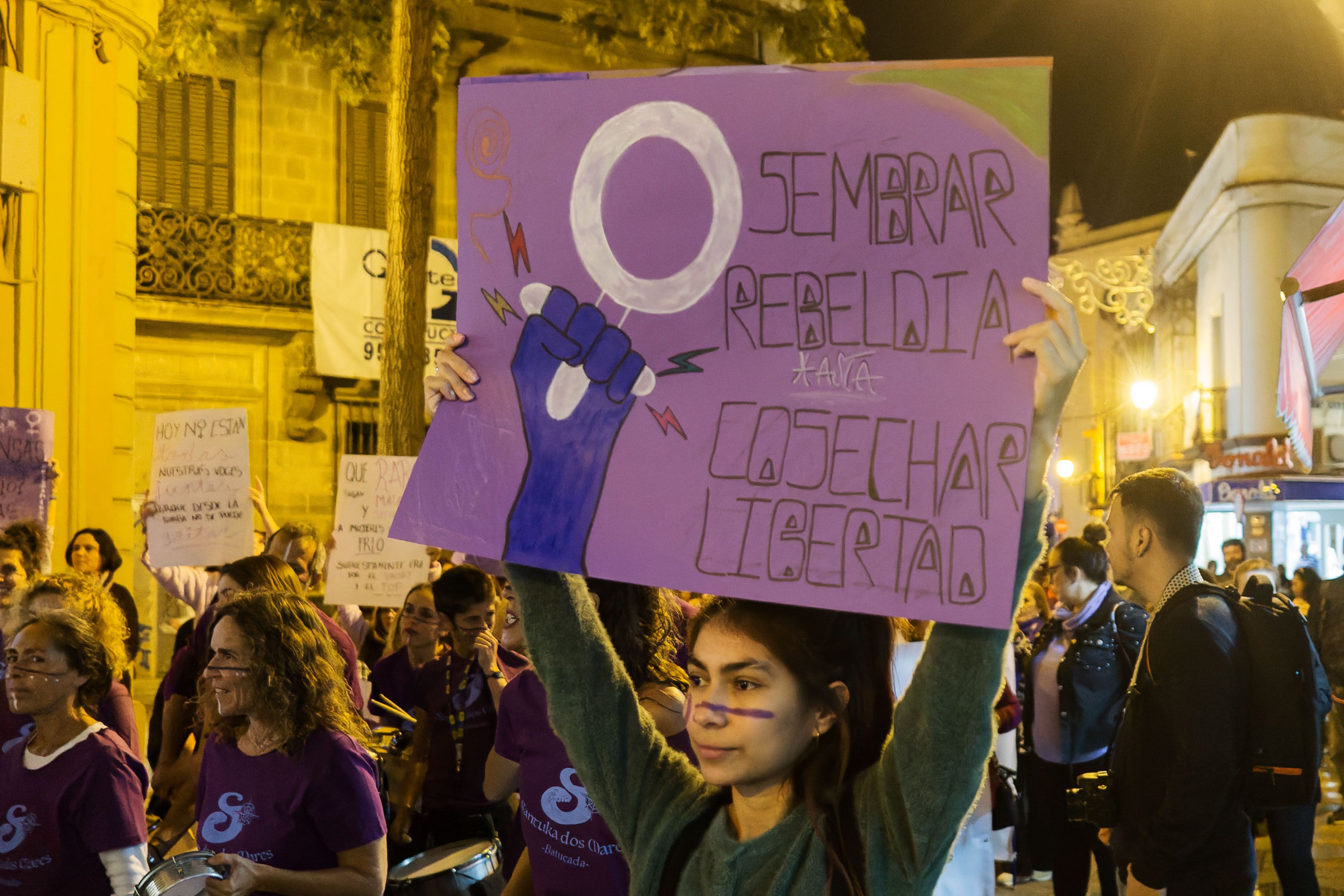 Una manifestación contra la violencia de género. 