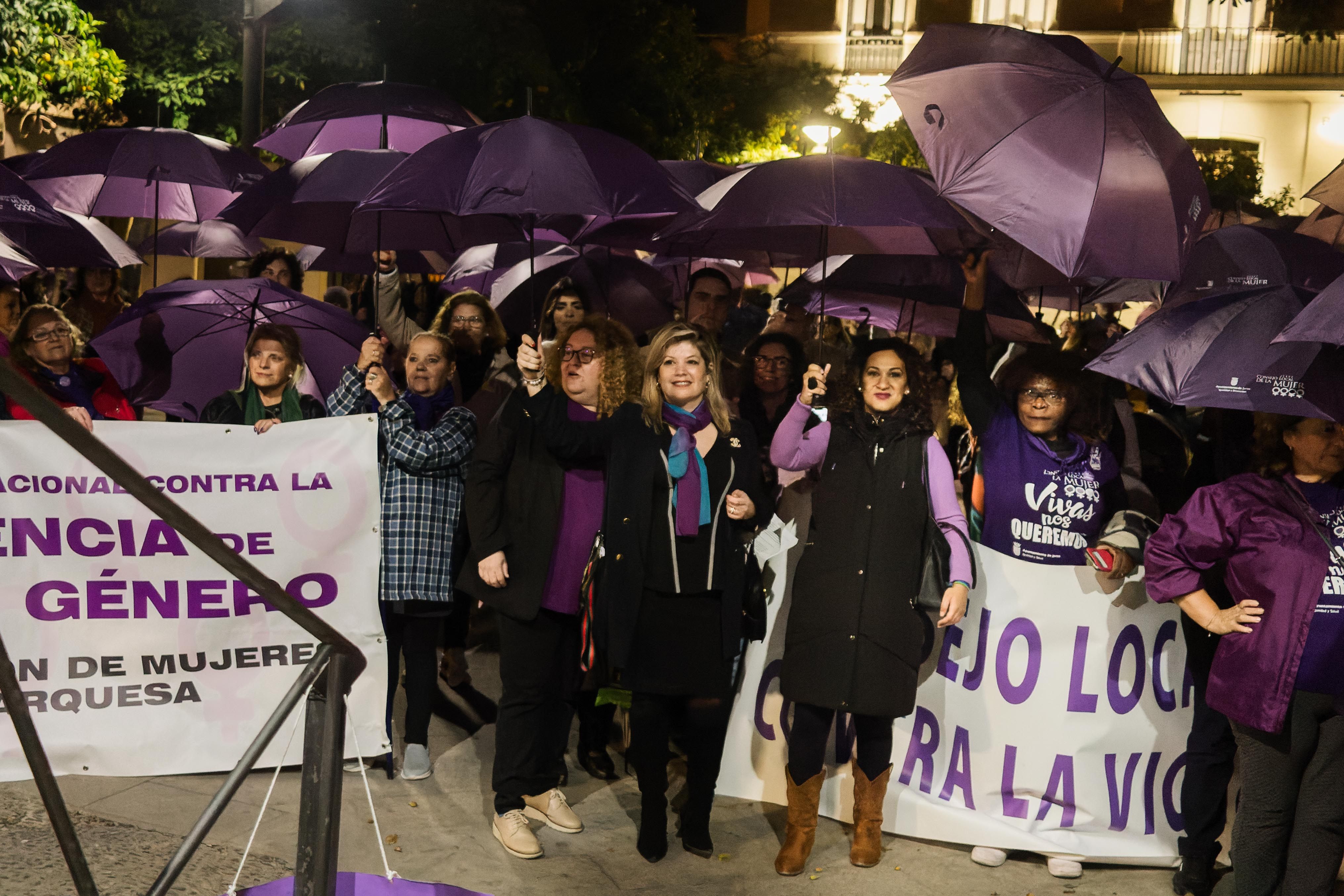Imagen de archivo de la manifestación del 25N en Jerez.