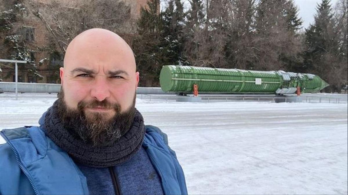 Pablo González, periodista detenido, en una imagen compartida en sus redes.