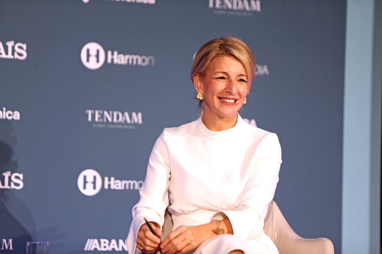 Yolanda Díaz, ministra de Trabajo, en una imagen reciente. UP rechaza la reforma de las pensiones.