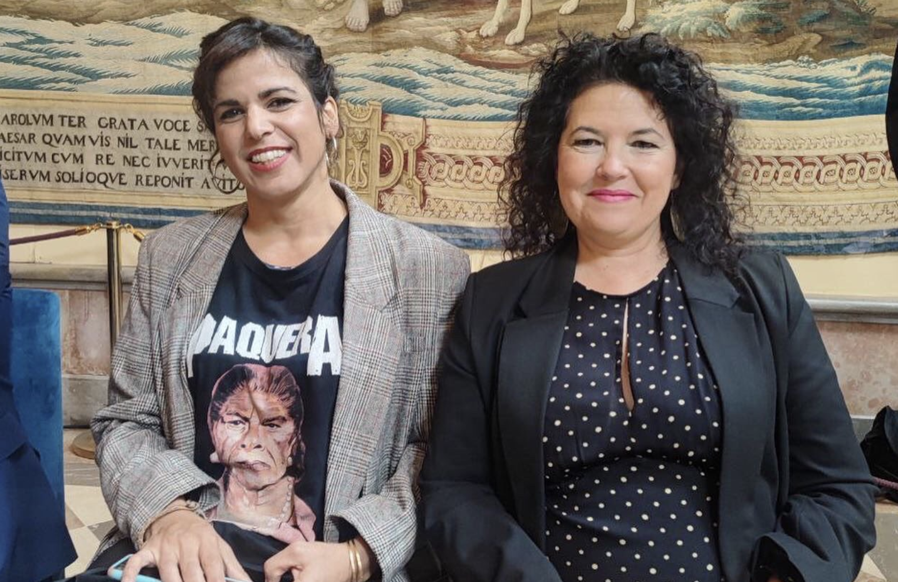 Teresa Rodríguez, en un acto esta semana junto a Maribel Mora, dejará el Parlamento andaluz, no la política.