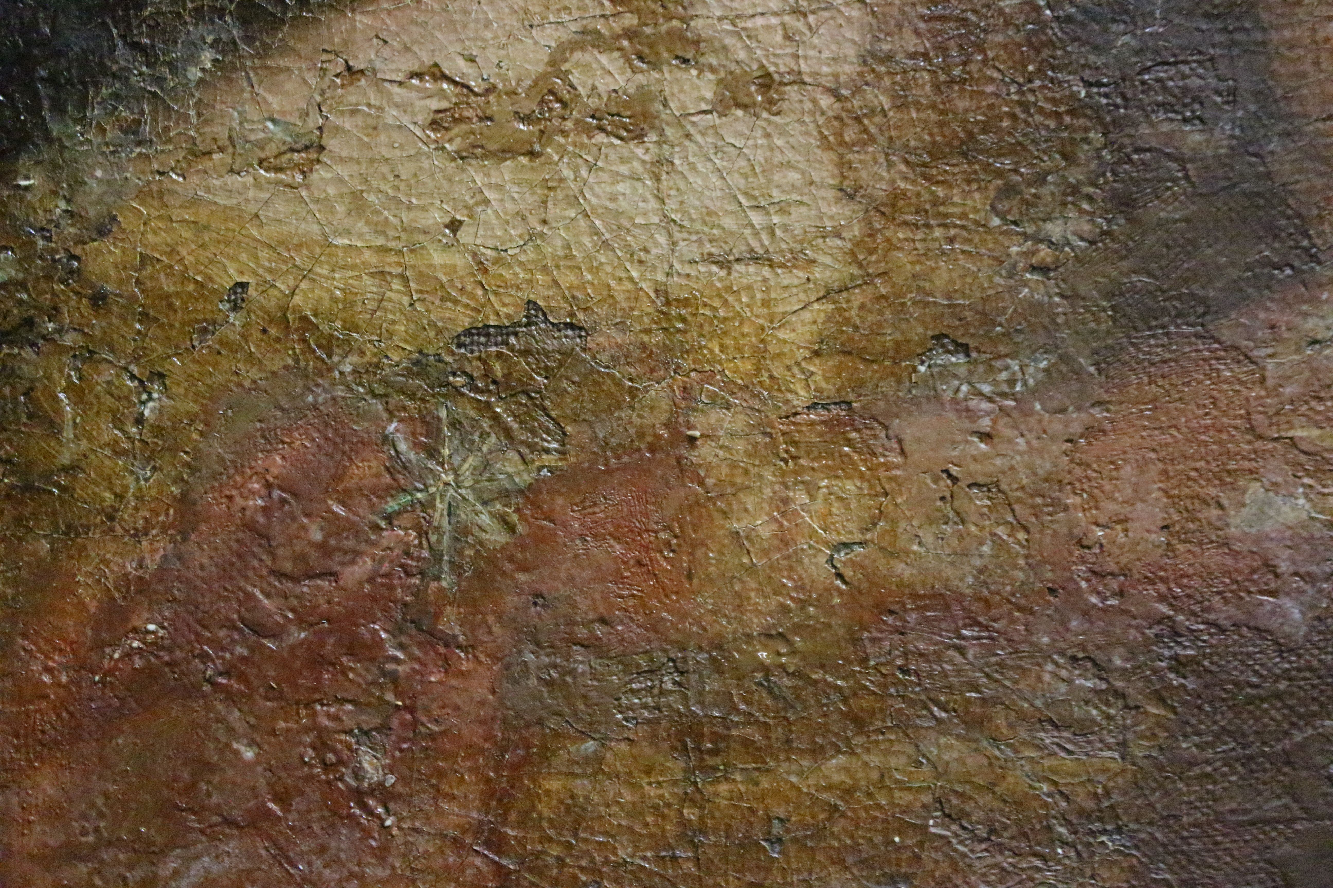 Pero detalles de antes de la restauración donde se percibe la estrella que tiene la Virgen en la mano.
